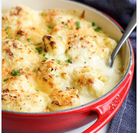 PORTION OF CAULIFLOWER CHEESE